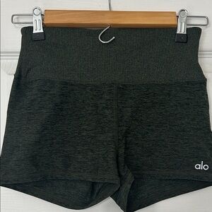 ALO Yoga Women's Dark Green shorts
